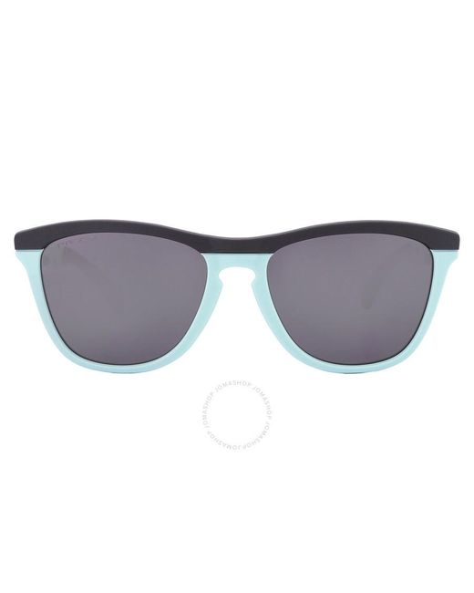 Oakley Gray Frogskins Range Prizm Black Square Sunglasses Oo9284 928403 55 for men