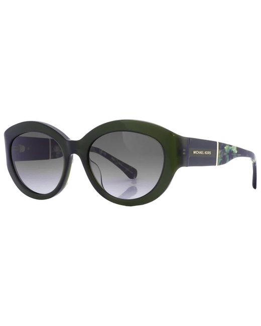 Michael Kors Gray Brussels Light Grey Gradient Cat Eye Sunglasses Mk2204u 39478g 54