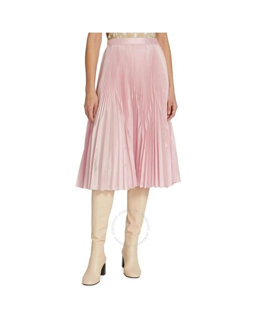 Burberry Pink Angelina Pleated Skirt