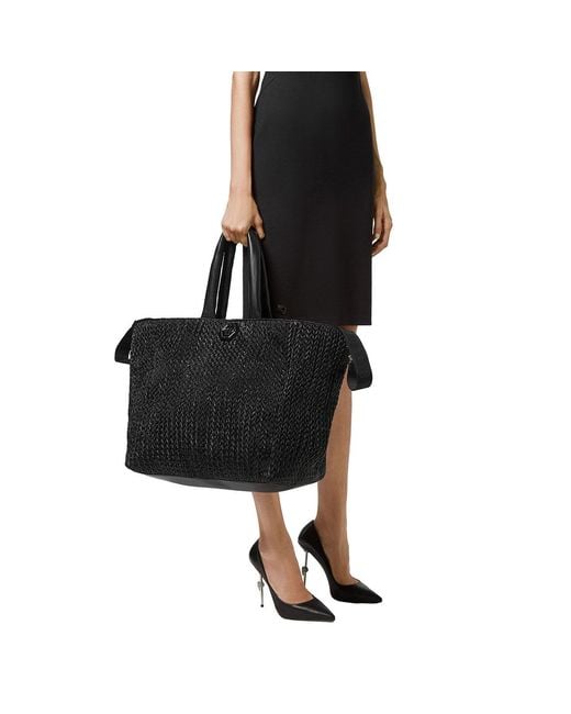 Philipp Plein Black Big Hobo Bag Iconic Plein
