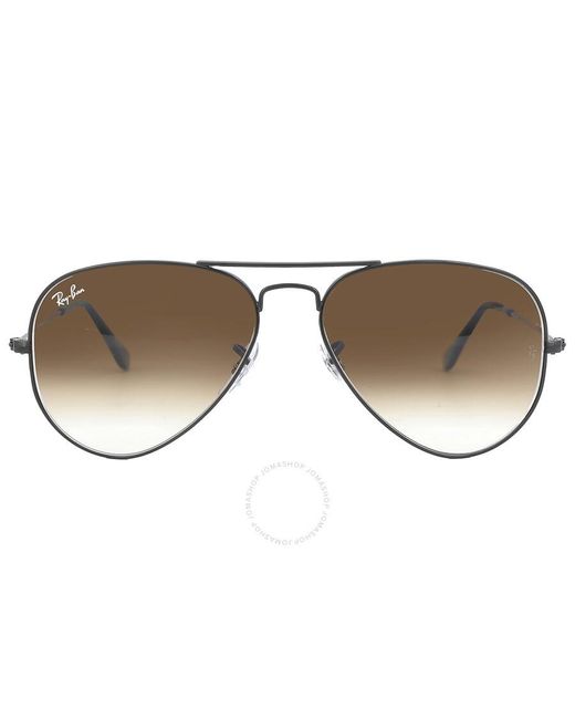 Ray-Ban Aviator Gradient Brown Sunglasses Rb3025 002/51 55