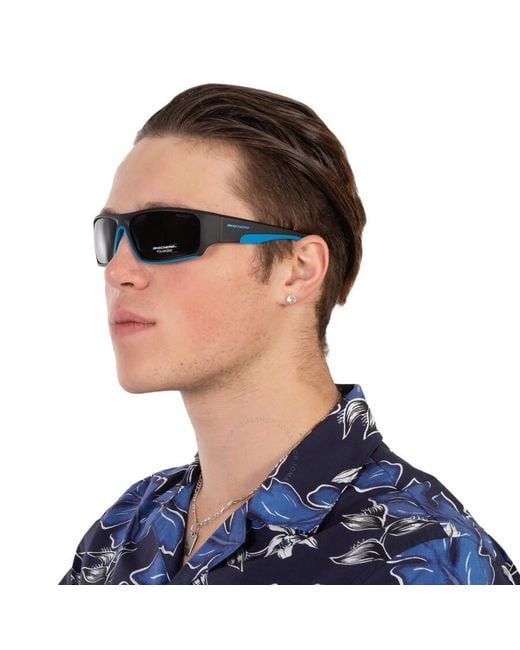 Skechers Blue Polarized Smoke Sunglasses Se5150 02d 64 for men