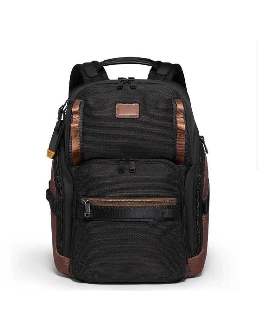 Tumi Black Navigation Adjustable Shoulder Strap Backpack for men