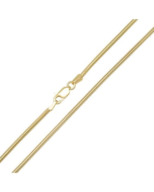 Kylie Harper Metallic Italian 14K Over Snake Chain