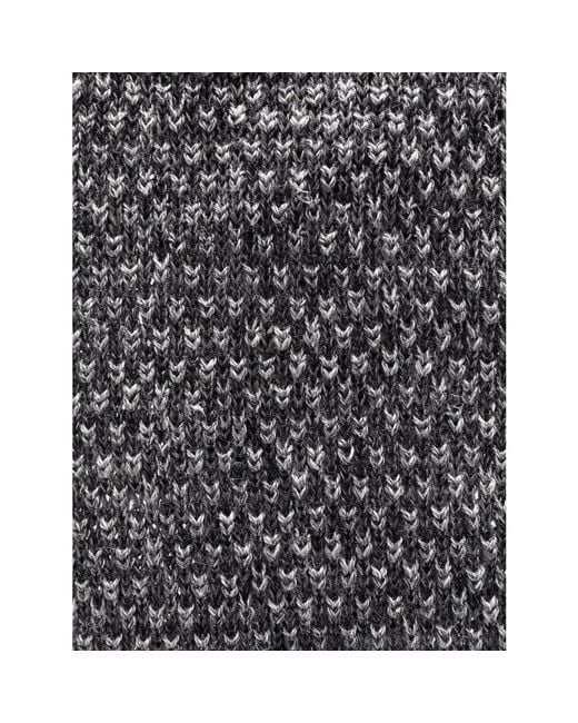 Brunello Cucinelli Gray Textured Knit Tie for men