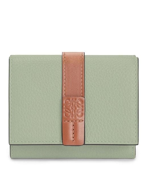 Loewe Green Trifold Calfskin Wallet