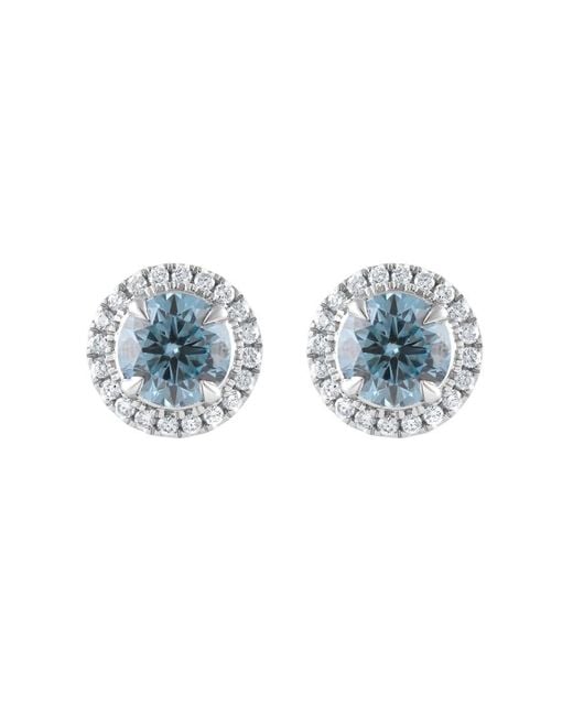 Brilliant Diamond Metallic 14Kt 2.25 Carat Lab Grown Diamond Stud Earrings For