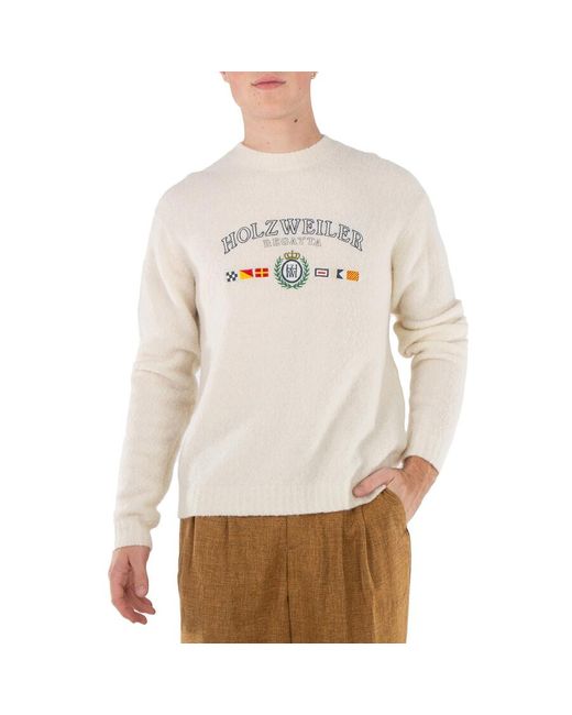 Holzweiler Gray Cohen Regatta Boucle Crewneck Sweater for men