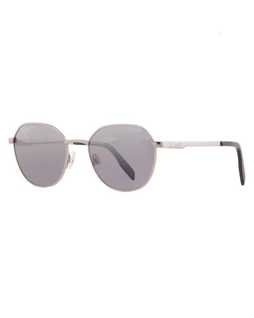 Maui Jim White Hukilau Dual Mirror Silver To Black Geometric Sunglasses Dsb845-11 52