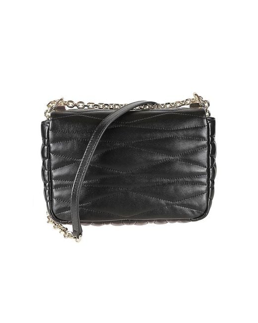 Furla Black Quilted Chain Strap Shoulder Bag