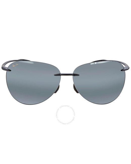 Maui Jim Gray Sugar Beach Nuetral Grey Oval Sunglasses