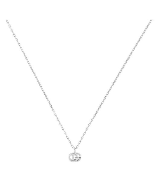 Gucci Metallic Gg Running Necklace
