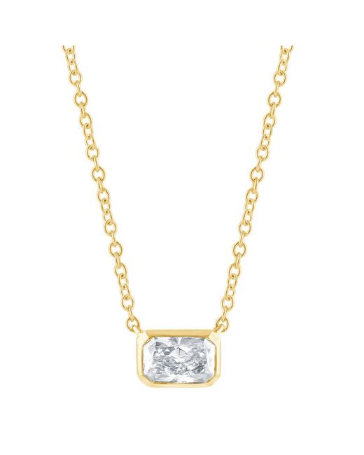 Brilliant Diamond Metallic 14Kt 0.45 Carat Lab Grown Diamond Pendant Necklace For