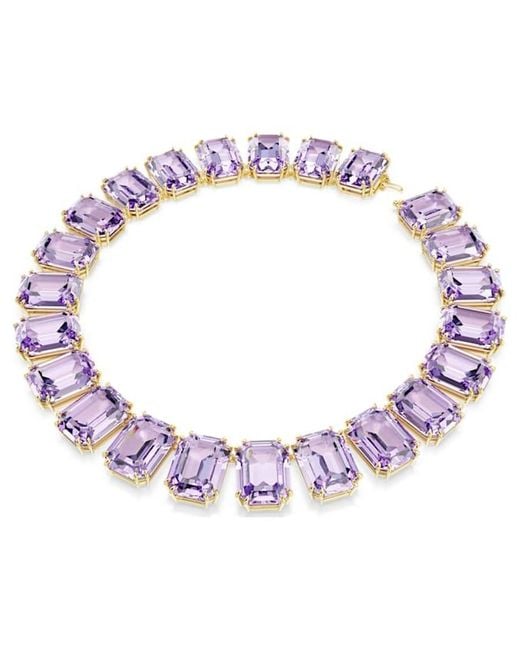 Swarovski Purple Millenia Oversized Crystals Necklace
