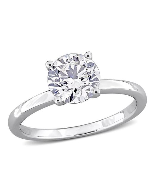 Created Forever White 1 1/2Ct Tw Lab-Grown Diamond Solitaire Engagement Ring for men