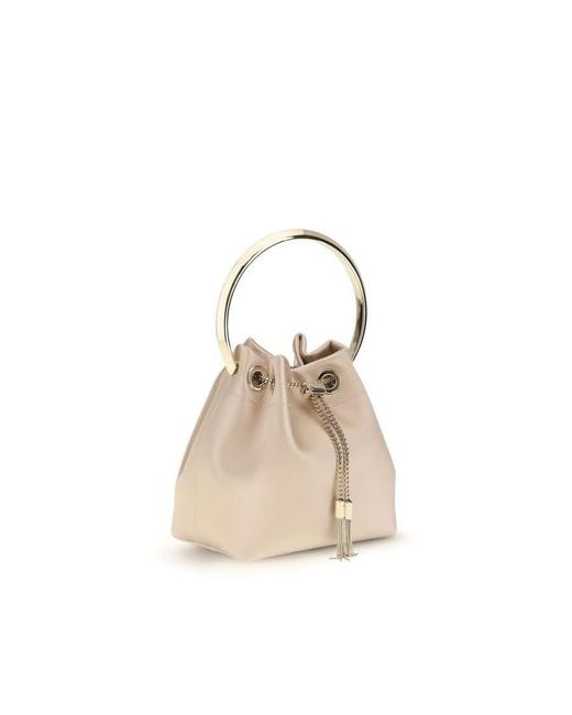 Jimmy Choo Natural Bon Bon Top Handle Bag