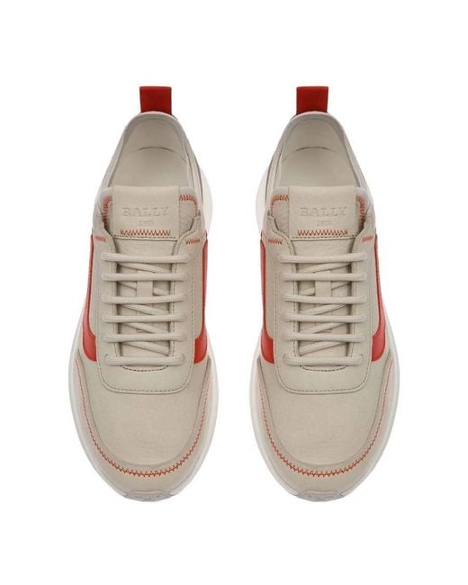 Bally Pink Darys Leather Low-Top Sneakers, Brand Size 36.5 Us