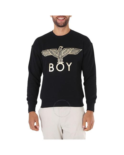 BOY London Black Long-sleeve Boy Eagle Sweatshirt for men
