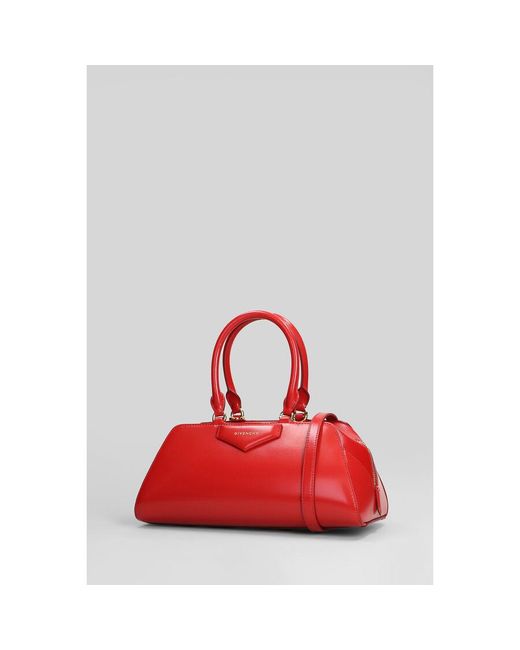 Givenchy Red Antigona Ew Small Shoulder Bag