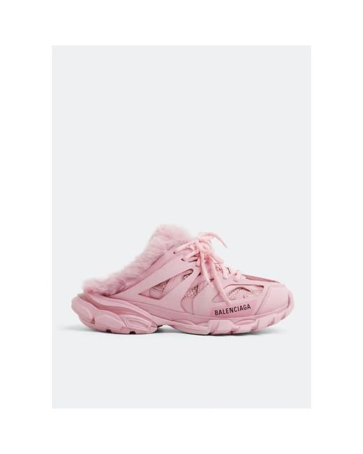 Balenciaga Pink Track Mule Sneakers
