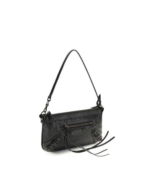 Balenciaga Black Le City Shoulder Bag