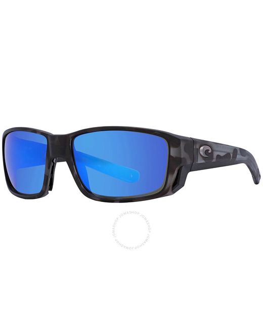 Costa Del Mar Blue Tuna Alley Pro Mirror Polarized Glass Sunglasses 6s9105 910513 60 for men