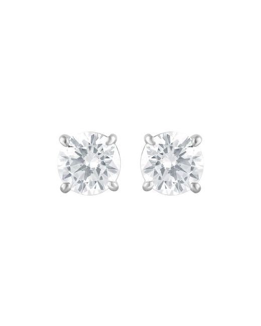 Brilliant Diamond White 14Kt 2.00 Carat Lab Grown Diamond Stud Earrings For