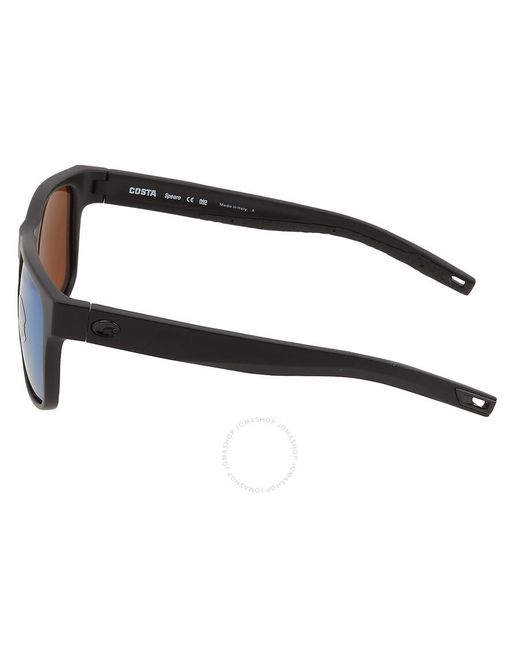 Costa Del Mar Brown Spearo Green Mirror Polarized Glass Sunglasses Spo 01 Ogmglp 56 for men