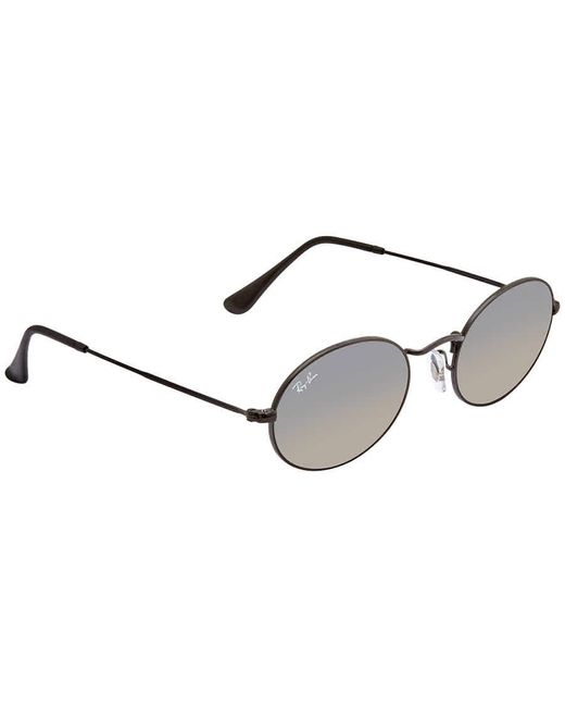 Ray-Ban Gray Oval Flat Lenses Grey Gradient Sunglasses Ladies Sunglasses  002/71 51