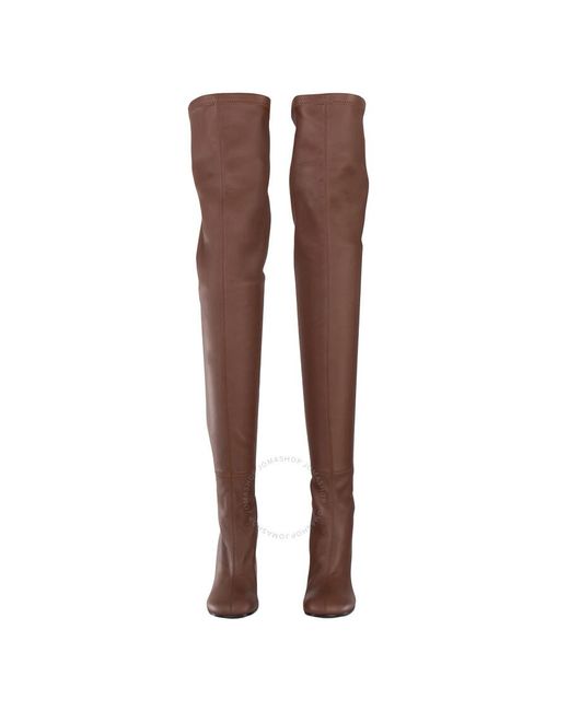 Burberry Brown Anita Over The Knee Sock Boots