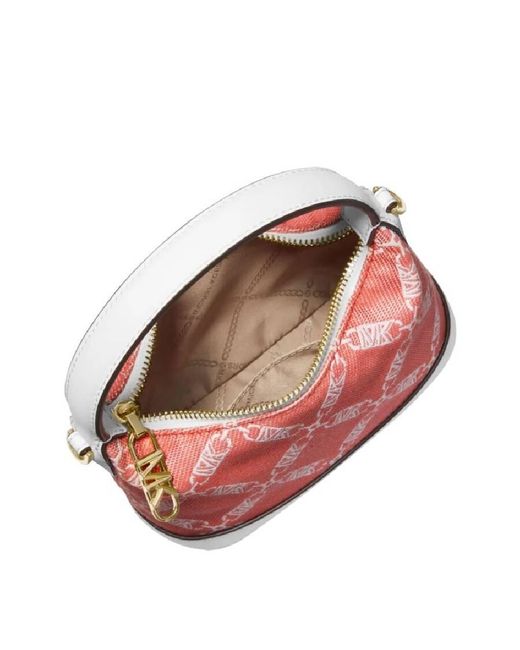 Michael Kors Red Empire Chain Crossbody Bag