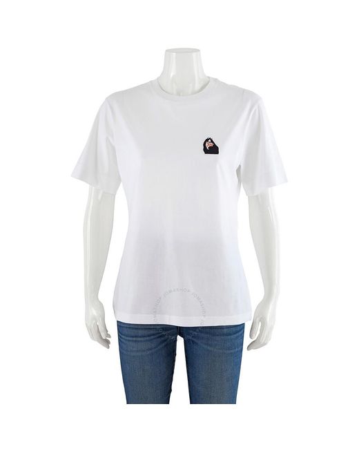 Chloé White Cotton Jersey Logo Classic T-shirt