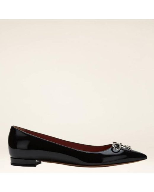 Bally Black Bovery-Bow Patent Leather Pumps, Brand Size 36.5 Us