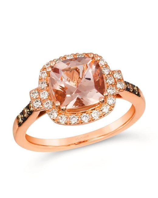 Le Vian Metallic Ladies Peach Morganite Rings Set