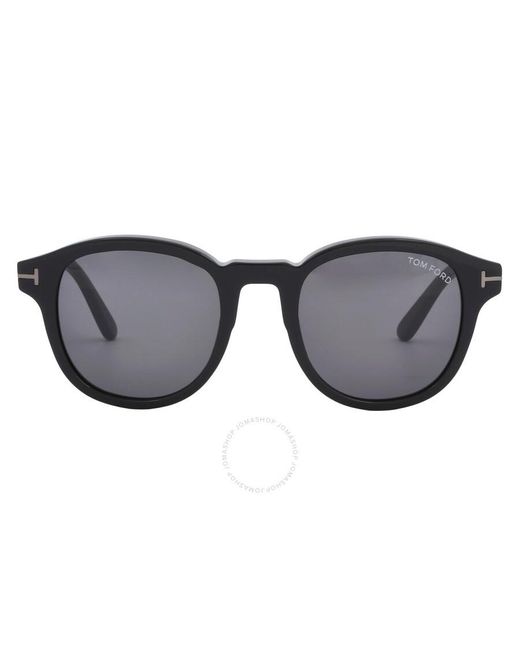 Tom Ford Gray Jameson Smoke Oval Sunglasses Ft0752-n 01a 50 for men