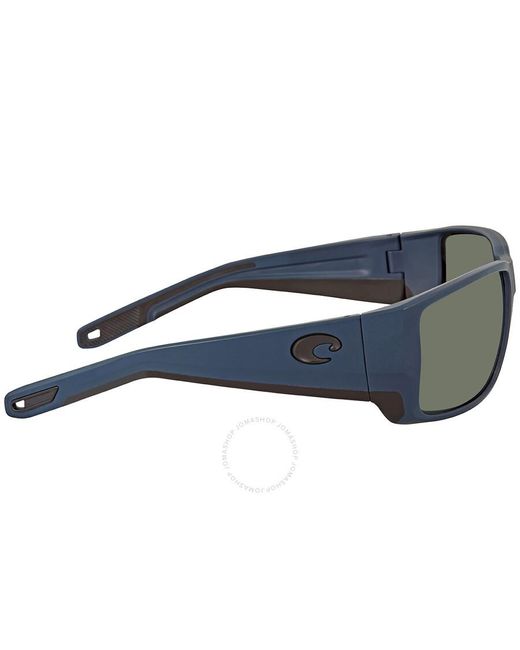 Costa Del Mar Gray Blackfin Pro Grey Polarized Glass Rectangular Sunglasses 6s9078 907806 60 for men