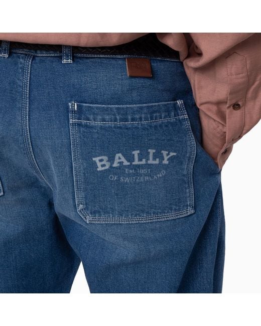 Bally Blue Relaxed Fit Denim Jeans, Brand Size 48 Waist for men