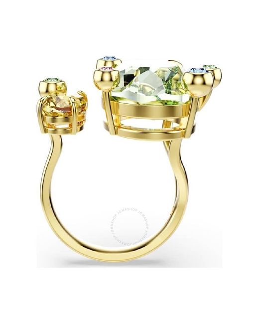 Swarovski Metallic Gema-Plated Crystal Open Ring