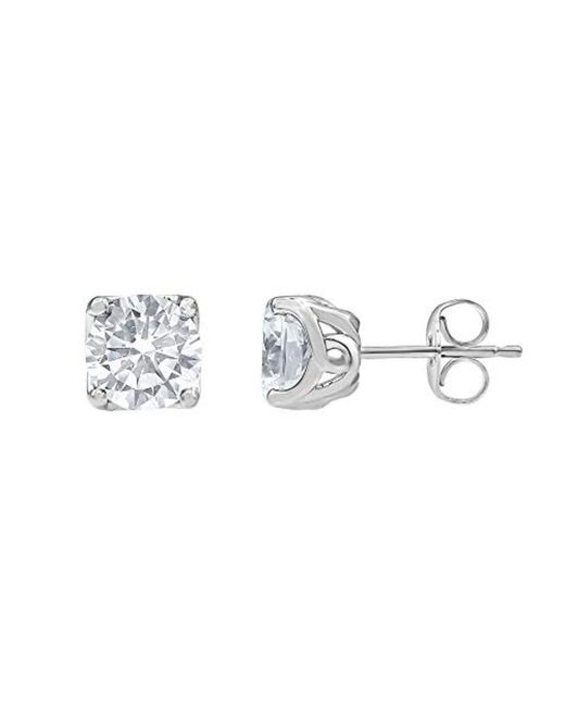 Brilliant Diamond Metallic 14Kt 3.00 Carat Round Cut Lab Grown Diamond Stud Earrings For for men
