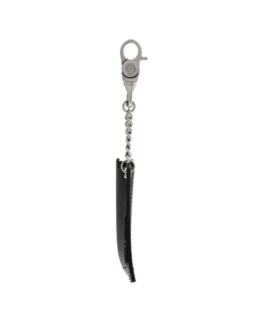 Ambush Black Leather Lighter Keychain for men