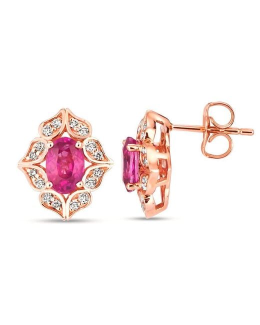 Le Vian Pink Passion Ruby Earrings Set