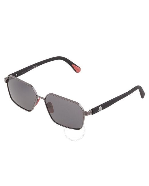 Moncler Metallic Montage Smoke Navigator Sunglasses Ml0268 08a 59 for men