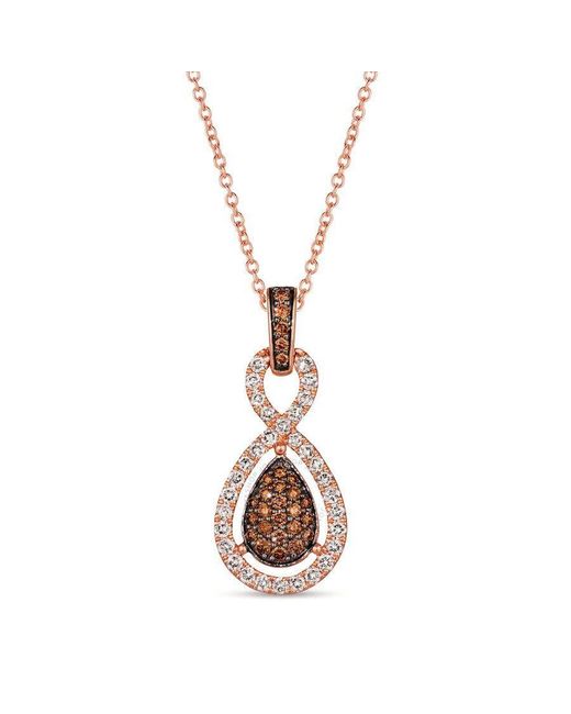 Le Vian Metallic Chocolate And Strawberry Clusters Necklaces Set