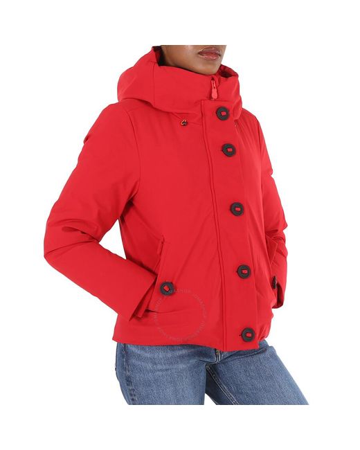 Save The Duck Red Arctic Logo Shanon Padded Jacket