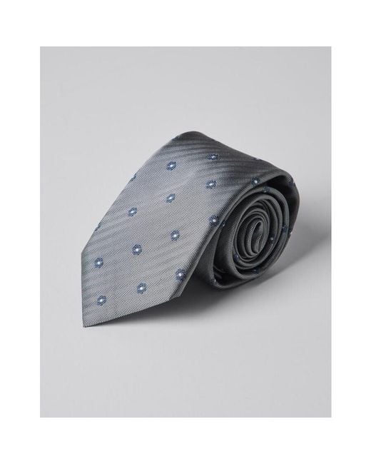 Brunello Cucinelli Gray Silk Patterned Tie, Brand (Us for men
