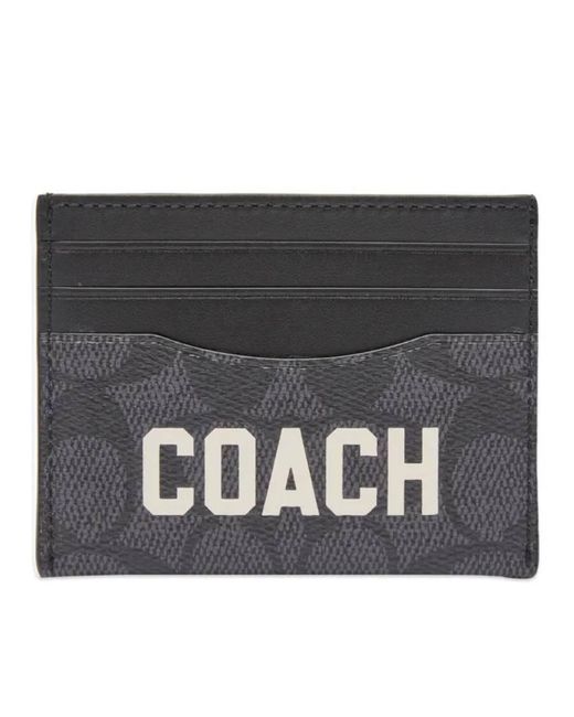 COACH Black Card Case for men