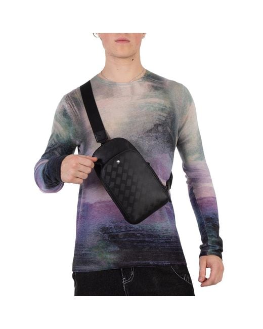 Montblanc Black Extreme 3.0 Cowhide Sling Bag for men