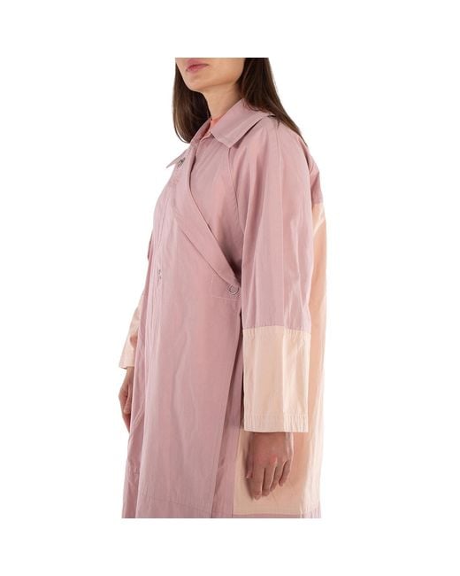 Jil Sander Pink Crop Sleeved Mid-Length Trench Coat, Brand Size 36 (Us