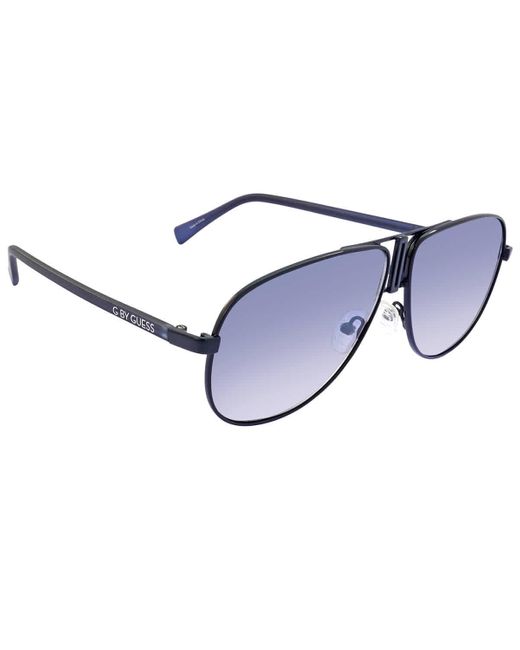 Guess Gradient Aviator Sunglasses in Blue for Men Lyst