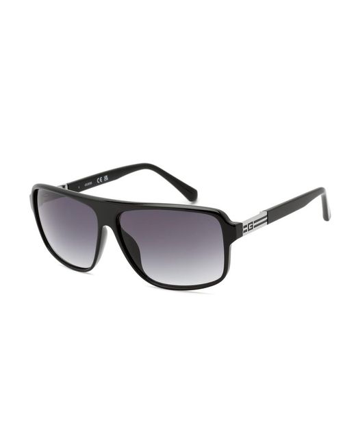 Guess Gu00038 Sunglasses Shiny Black / Gradient Smoke for men